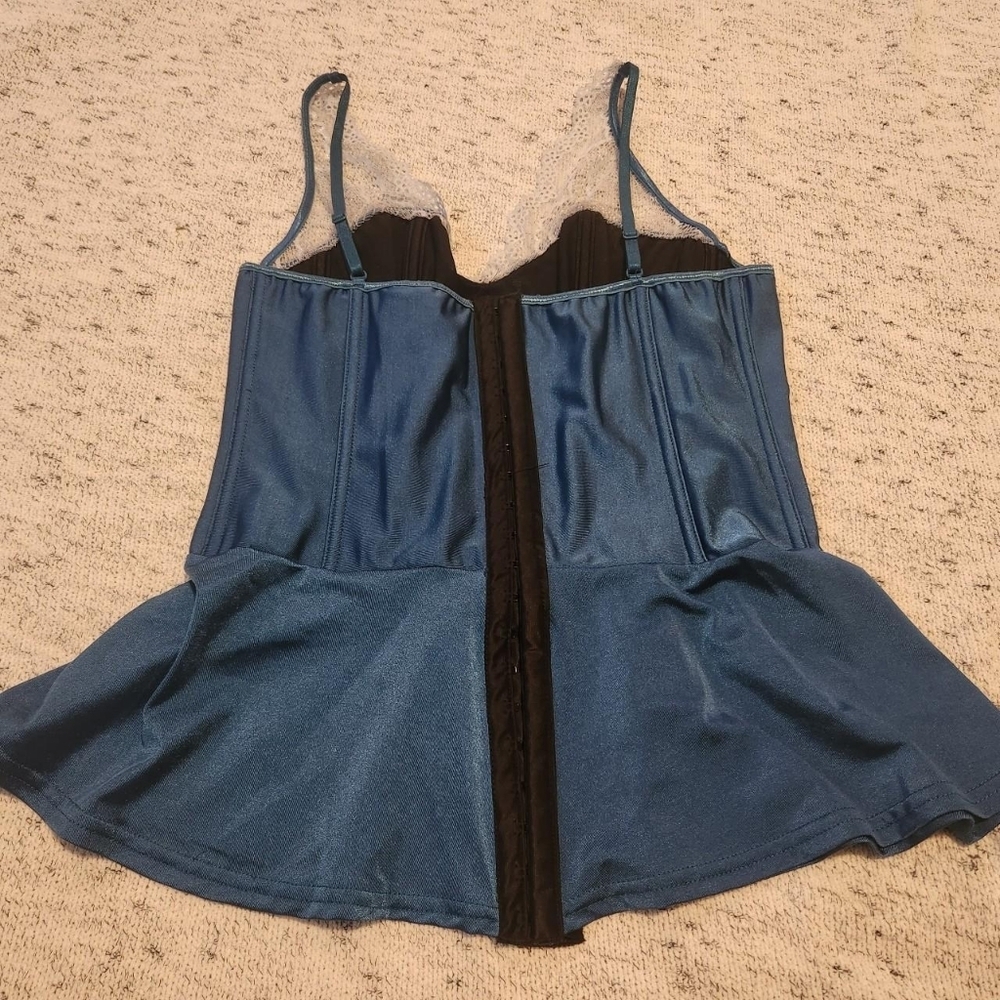 Coquette blue/navy corset - Picture 2 of 5